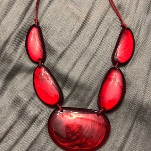 Gorgeous Red Statement Necklace Set